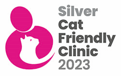 cat friendly clinic logo silver